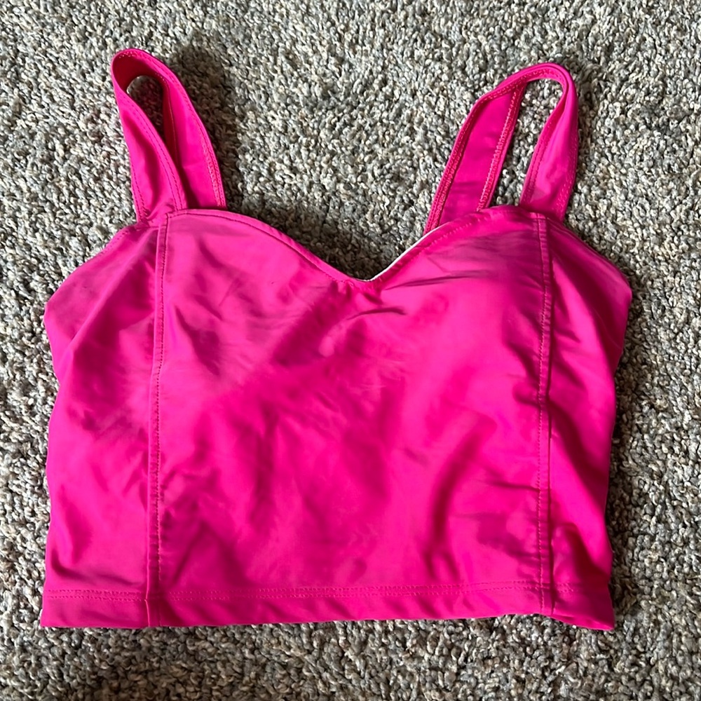 Kortni Jeane Swim Lattice Back Top